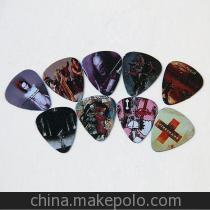 【加工廠定做 個(gè)性彩繪撥片 吉他撥片 賽璐珞撥片 高清彩繪雙面印刷】價(jià)格,廠家,圖片,樂器配件,磐安縣東東五金工藝品廠-